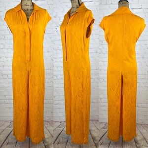 Zara Paisley Pattern Frayed Hem Jumpsuit